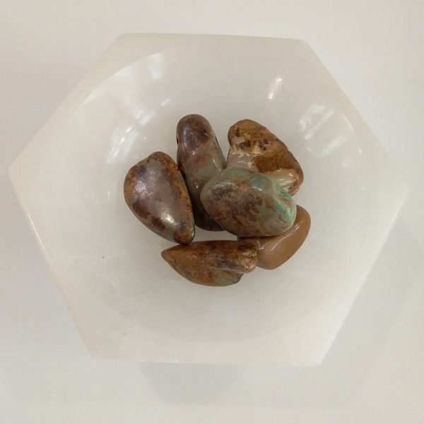 pierre roulée turquoise