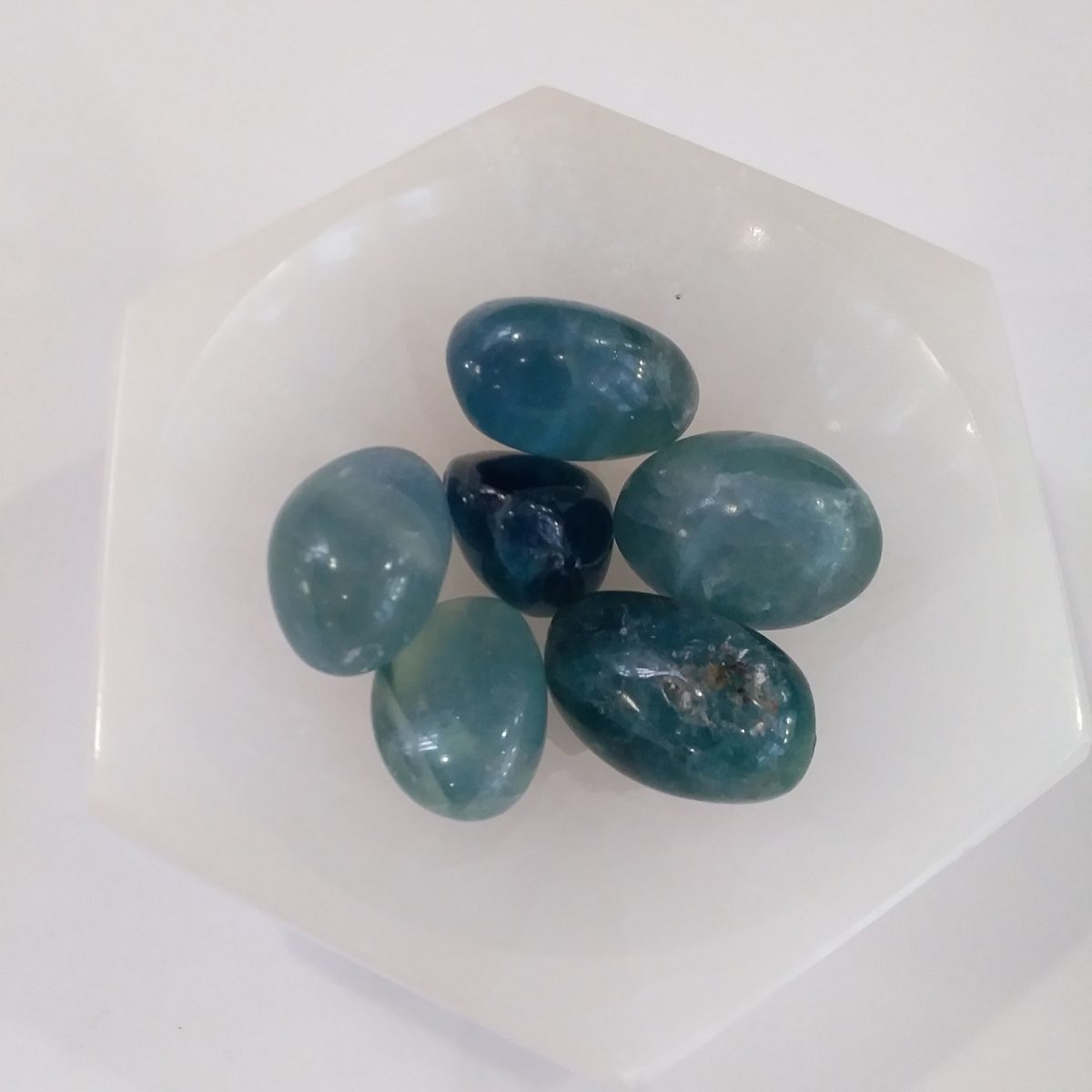 pierre roulée fluorite