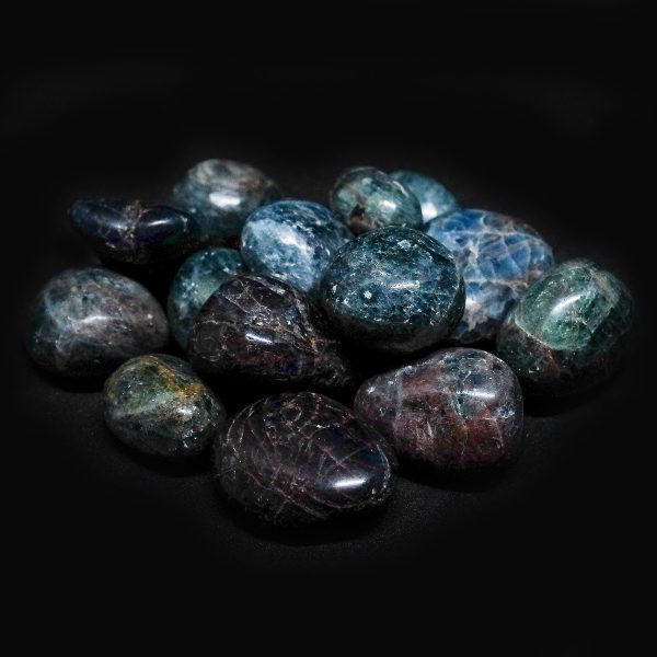 pierre roulée apatite bleue