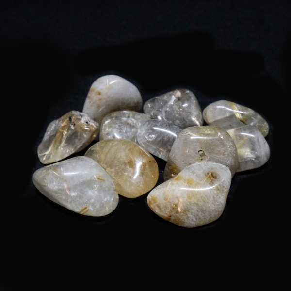 pierre roulée quartz rutile