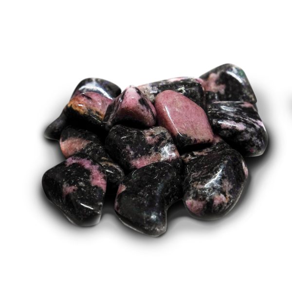 pierre roulée rhodonite