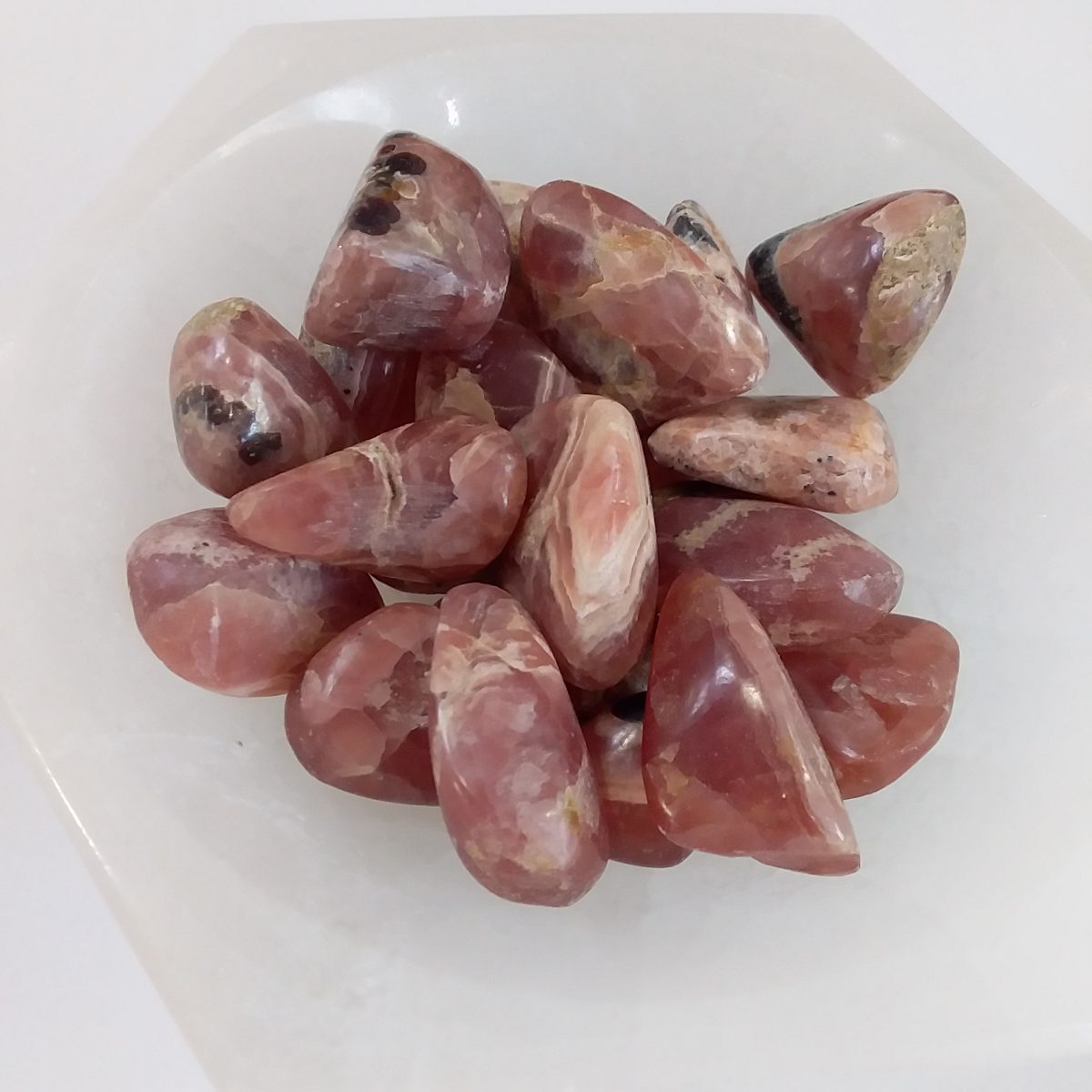 pierre roulée rhodochrosite