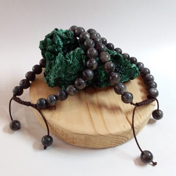 bracelet larvikite réglable