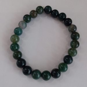 Bracelet agate mousse
