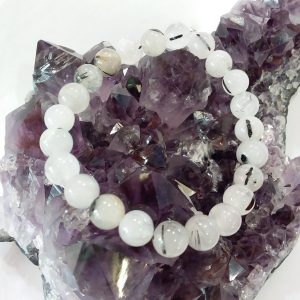Bracelet quartz tourmaline