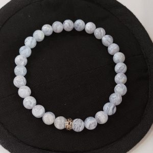 Bracelet agate blue lace