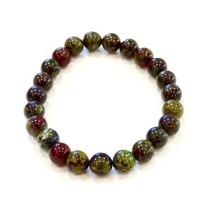 Bracelet jaspe héliotrope