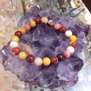 Bracelet jaspe mokaïte