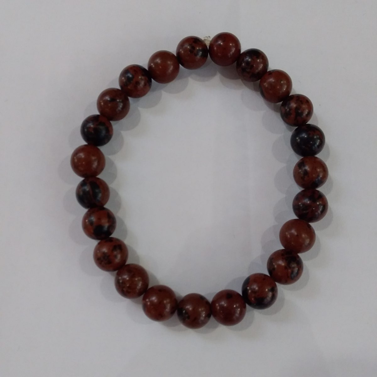 bracelet obsidienne acajou