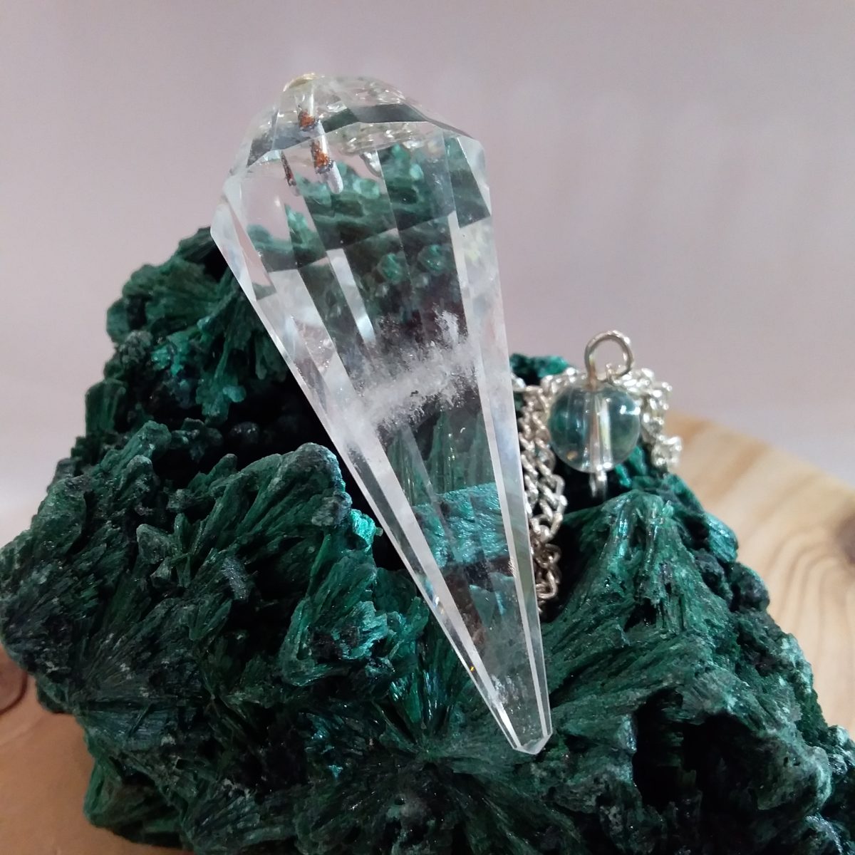 pendule cristal de roche