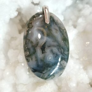Pendentif agate mousse