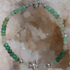 Bracelet-pierre chrysoprase