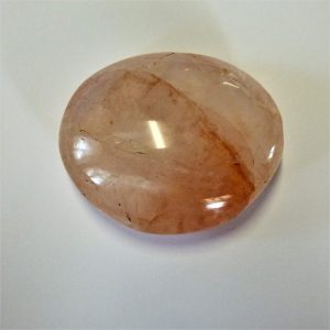 Galet quartz hématoïde