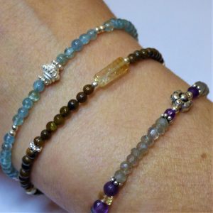 BRACELETS SUR CABLE ET ARGENT