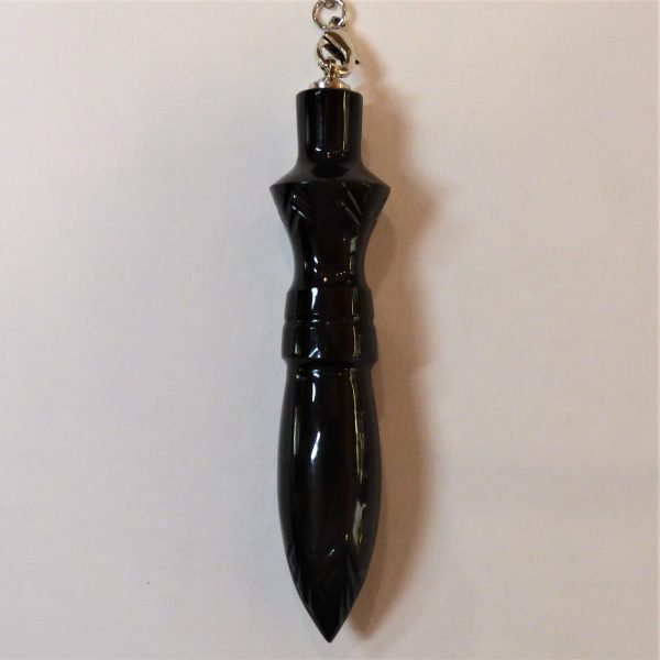 Pendule obsidienne œil céleste