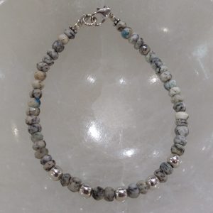 Bracelet jaspe k2 sur câble