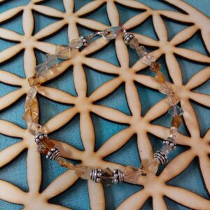 Bracelet citrine sur câble