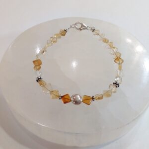 Bracelet citrine sur câble