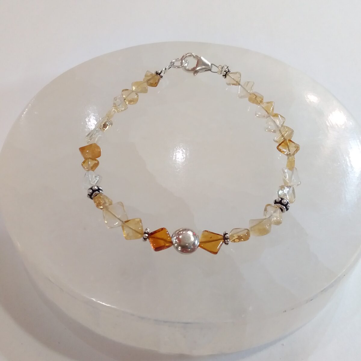 bracelet citrine sur câble