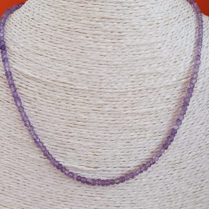 Collier-pierres améthyste
