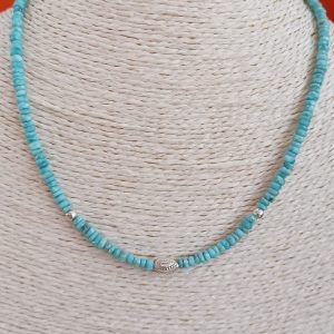 Collier-pierres larimar