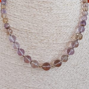 Collier-pierres amétrine