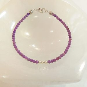 Bracelet phosphosidérite sur câble