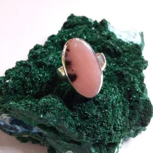 Bague opale rose