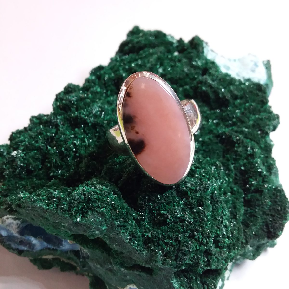 bague opale rose