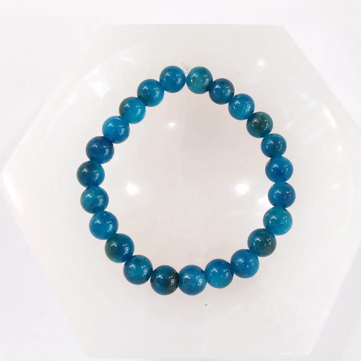 bracelet apatite bleue