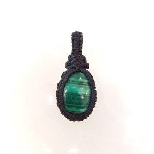 Macramé malachite