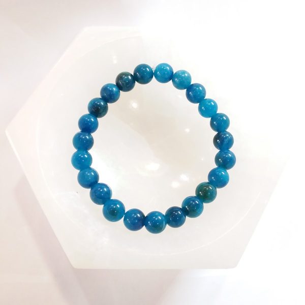 bracelet apatite bleue