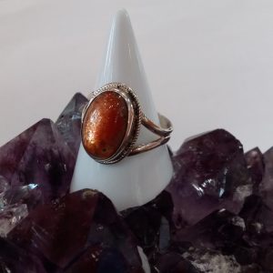 Bague pierre de soleil