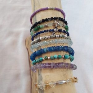 BRACELETS SUR CABLE ET ARGENT