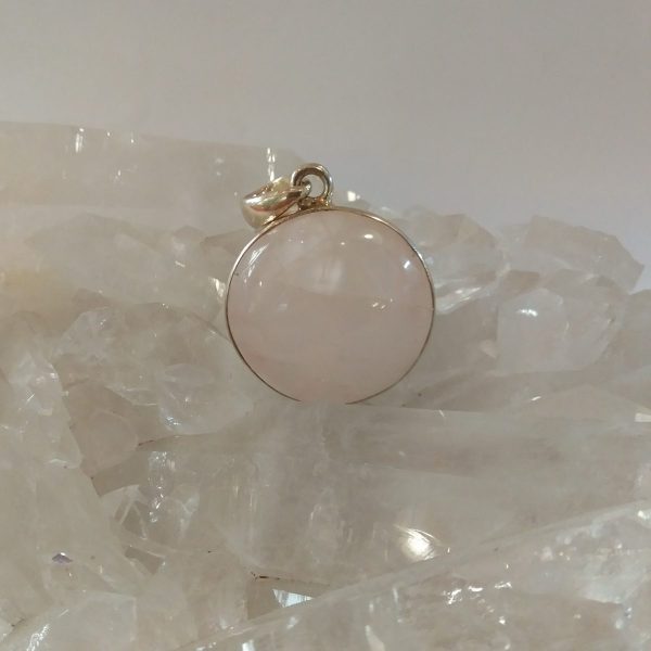 pendentif quartz rose