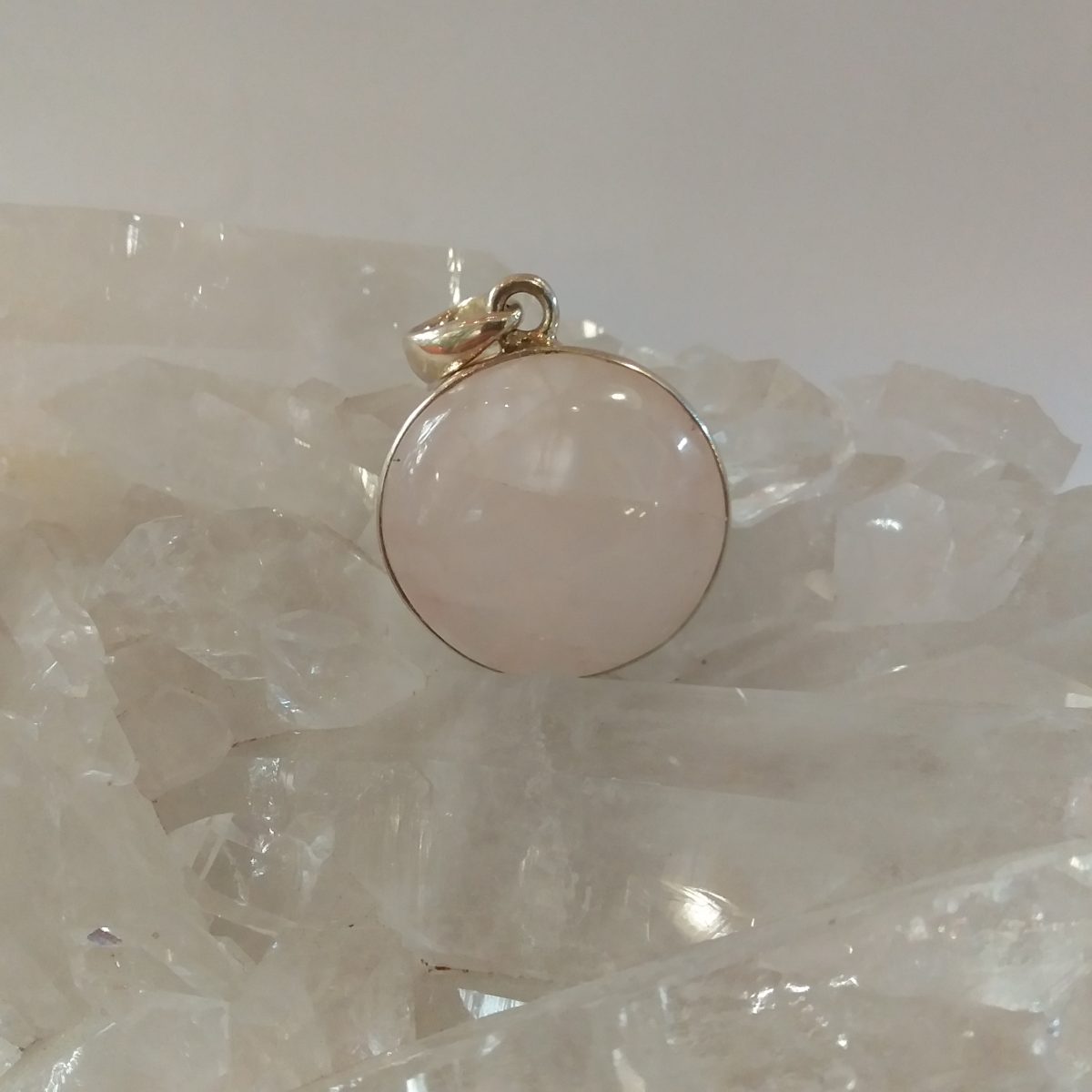 pendentif quartz rose