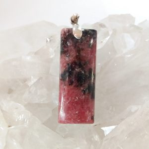 Pendentif rhodonite
