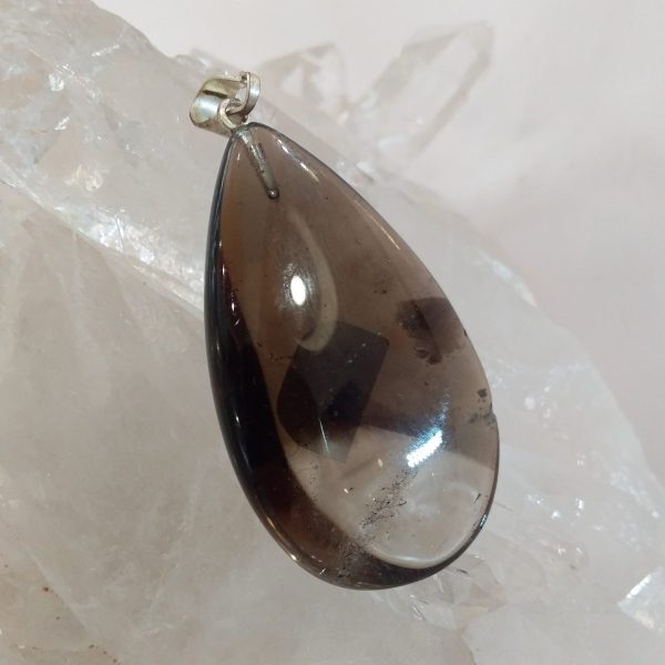 pendentif quartz fumé