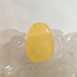 Pendentif calcite jaune
