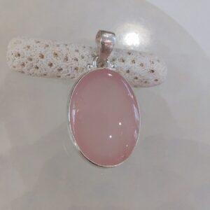 Pendentif quartz rose