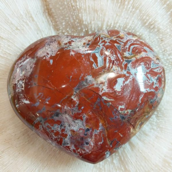 coeur jaspe rouge