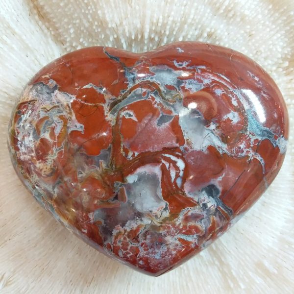 coeur jaspe rouge