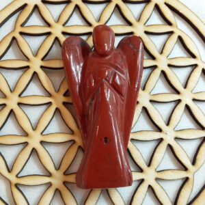 Ange jaspe rouge