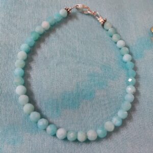 Bracelet amazonite sur câble