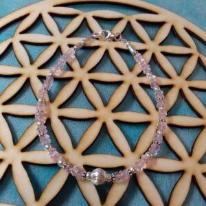 Bracelet morganite sur câble