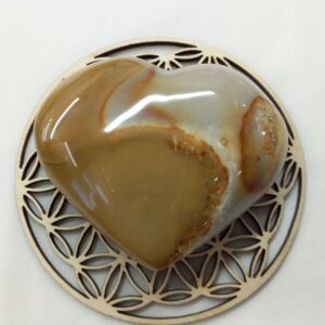 Coeur jaspe polychrome
