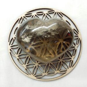 Coeur quartz fumé