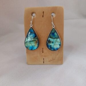 Boucles d’oreilles labradorite