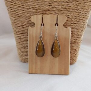 Boucles d’oreilles œil de tigre