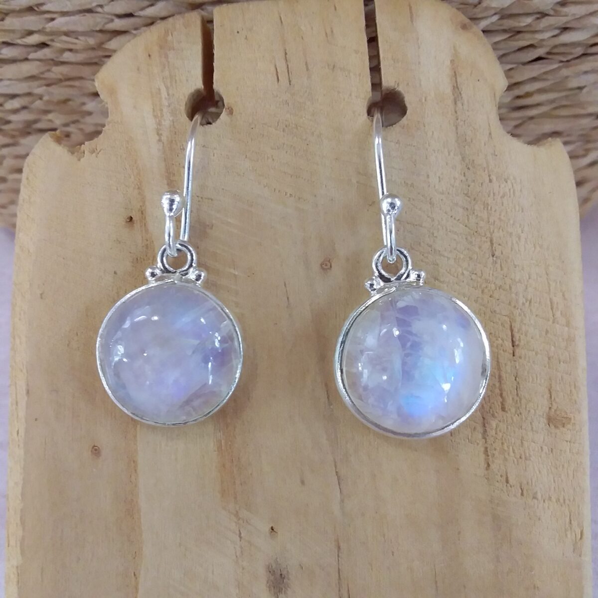 boucles d'oreilles pierre de lune